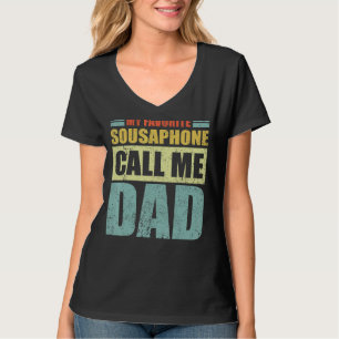 Mens  My Favourite Sousaphone Calls Me Dad Father' T-Shirt