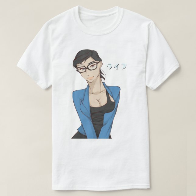 Mens My Favourite Waifu Mia Khalifa Funny Graphic  T-Shirt (Design Front)