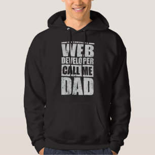 Mens My Favourite Web Developer Calls Me Dad Fath Hoodie