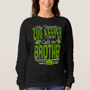 Mens My Favourite Zoo Keeper Calls Me Brother Anim Sweatshirt