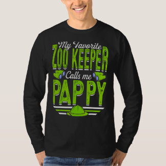 Mens My Favourite Zoo Keeper Calls Me Pappy Animal T-Shirt