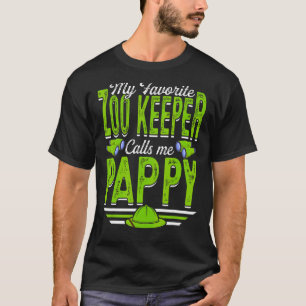 Mens My Favourite Zoo Keeper Calls Me Pappy Animal T-Shirt