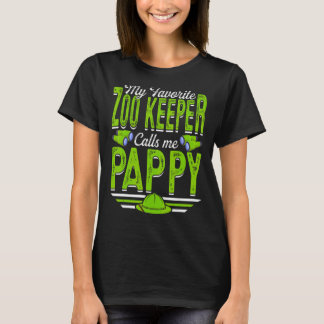 Mens My Favourite Zoo Keeper Calls Me Pappy Animal T-Shirt