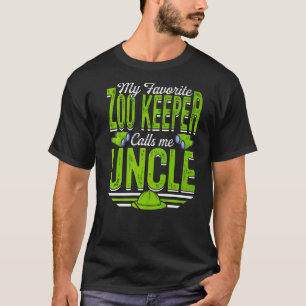 Mens My Favourite Zoo Keeper Calls Me Uncle Animal T-Shirt