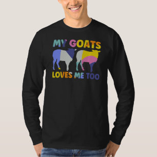 Mens My Goats Loves Me Too Goats T-Shirt