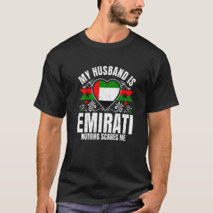 Mens My Husband Is Emirati Pride Flag Heritage Roo T-Shirt