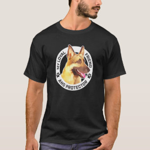 Mens My Loyal Friend And Protector K9 German Sheph T-Shirt