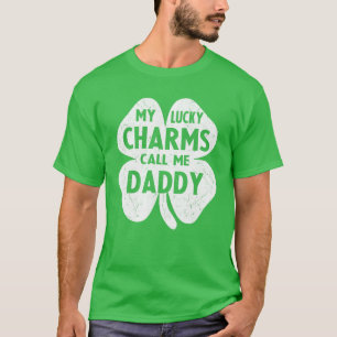 Mens My Lucky Charms Call Me Daddy Funny St Patric T-Shirt