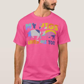 Mens My pigs loves me too pigs Premium  T-Shirt