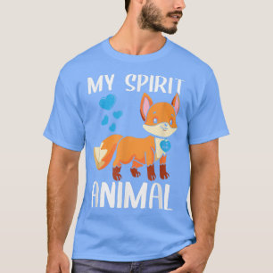 Mens My Spirit Animal Fo I Love Dad Heart Valentin T-Shirt