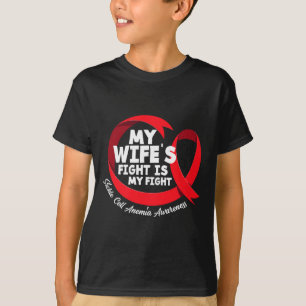Mens My Wife's Fight Is My Fight Sickle Cell Anemi T-Shirt