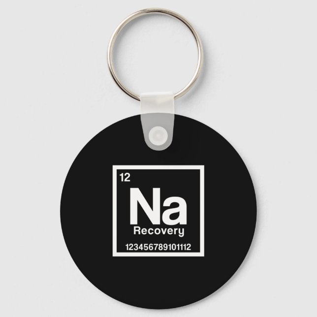 Mens na element narcotics anonymous recovery sober key ring (Front)