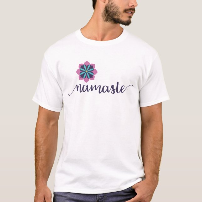 mens namaste t-shirt (Front)