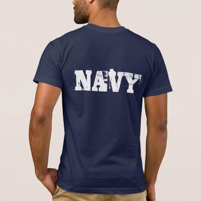 Men's Navy T-Shirt (Back)