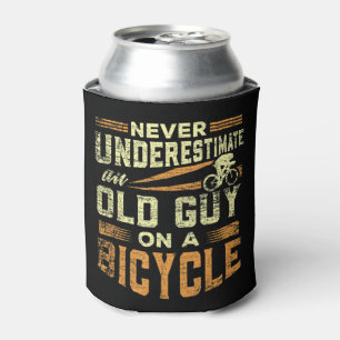 Mens Never Underestimate an Old Guy on a Motorcycl Can Cooler