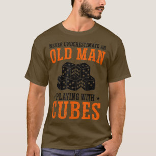 Mens Never Underestimate An Old Man Board Games Ga T-Shirt