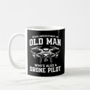 Mens Never Underestimate An Old Man Who's Also Coffee Mug
