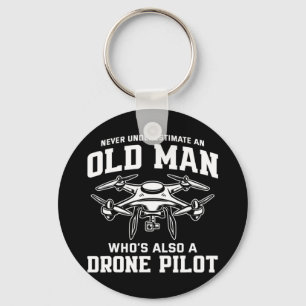 Mens Never Underestimate An Old Man Who&#39;s Also Key Ring