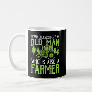 Mens Never underestimate an old man who is also a Coffee Mug