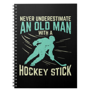 Mens Never Underestimate An Old Man With a Kayak - Notebook