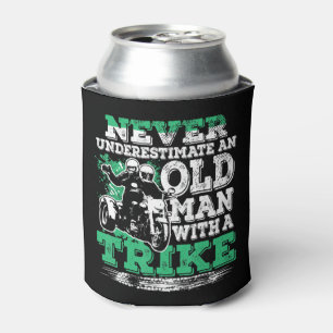 Mens Never Underestimate An Old Man With A Trike C Can Cooler