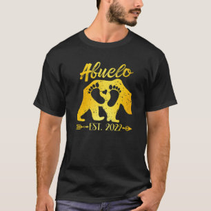 Mens New Abuelo Grandma Bear Est 2022 Baby Announc T-Shirt
