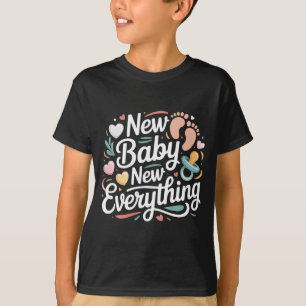 Mens new baby 2026 baby announcement mum to be dad T-Shirt