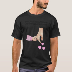 Mens New Dad And Daughter Holding Hands Of A Baby T-Shirt