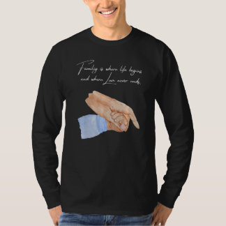Mens New Dad Of A Boy Holding Hands With A Baby F T-Shirt