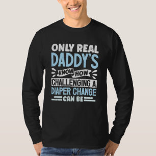Mens New Daddy Diaper Change Father To Be T-Shirt