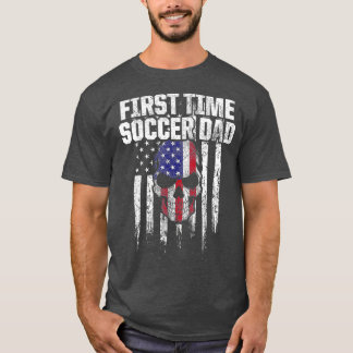 Mens New First Time Dad to Be Challenge Soccer T-Shirt