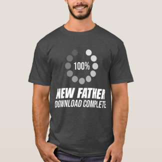 Mens New First Time Dad to Be Download Daddy T-Shirt