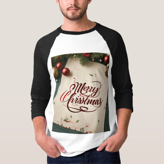 Mens New look Christmas Tshirts (Front)