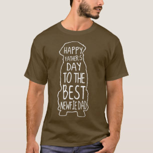 Mens Newfoundland Dog Owner Happy Father Day To Be T-Shirt