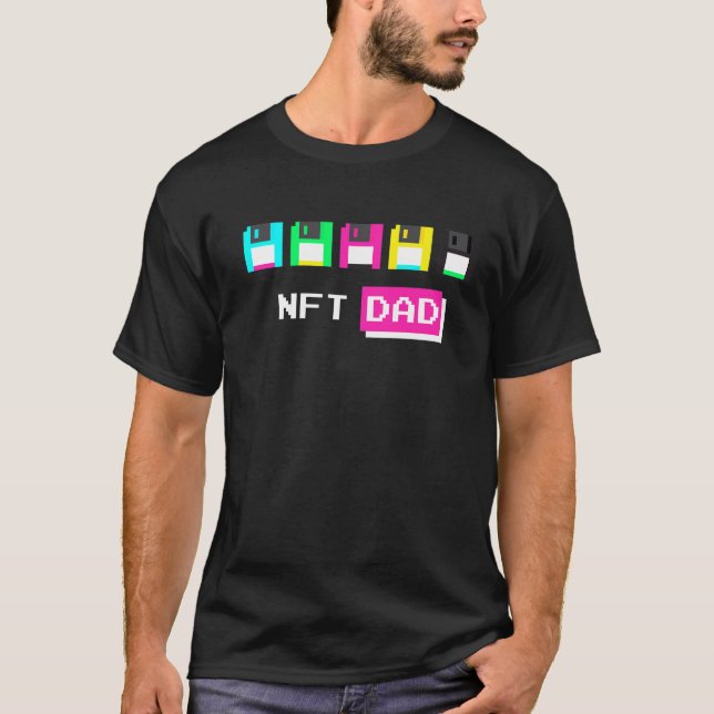 Mens  Nft Dad S Crypto Nft T-Shirt (Front)