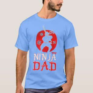 Mens Ninja Dad  Ninja Accessories Ninja Costume Fu T-Shirt