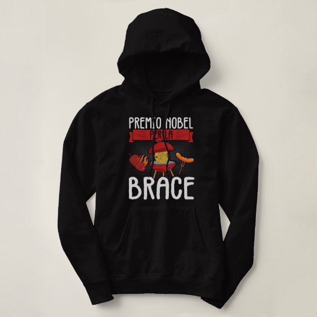 Mens Nobel Prize for Embers gift barbeque men gril Hoodie (Design Front)