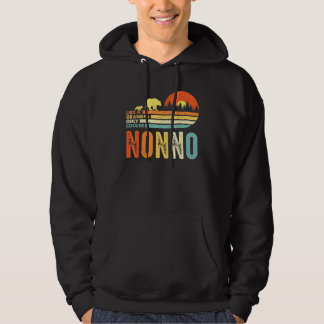 Mens Nonno Like A Grandpa Only Cooler For Men Retr Hoodie