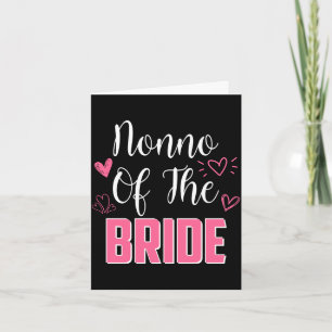Mens nonno of the bride family wedding party wife card