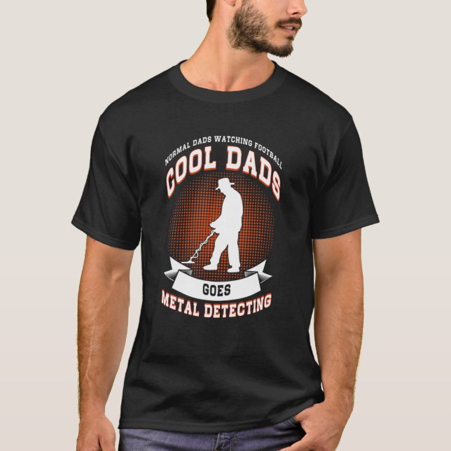 Mens Normal Dads Watching Football Cool Dads Goes T-Shirt (Front)