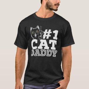 Mens Number 1 Cat Daddy Best Cat Dad T-Shirt
