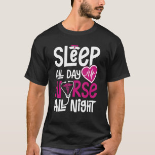 Mens Nurse All Night Medical Emergency T-Shirt