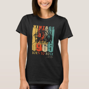 Mens October 1965 57 Year Old Limited Edition Lion T-Shirt