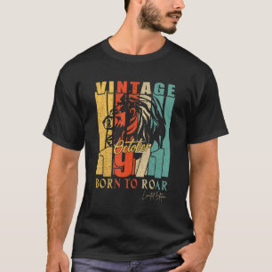 Mens October 1971 51 Year Old Lion 51st Birthday T-Shirt