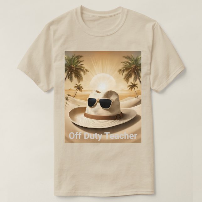 Men's Off Duty Teacher T-Shirt (Design Front)
