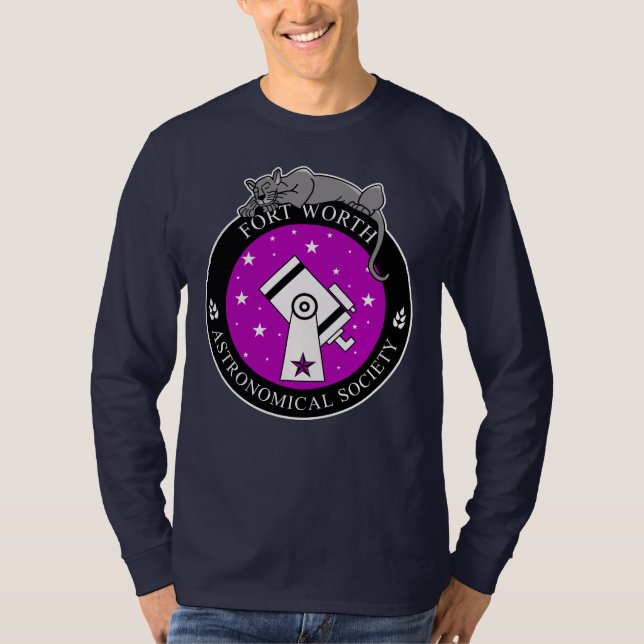 Men's Official Logo Long Sleeve Navy T-Shirt (Front)