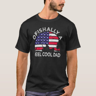 Mens Ofishally A Reel Cool Dad Fishing  2 T-Shirt
