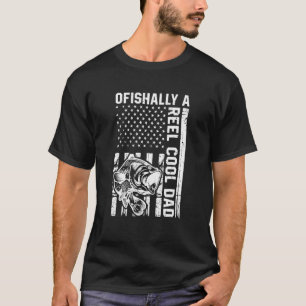 Mens Ofishally A Reel Cool Dad Fishing 7 T-Shirt
