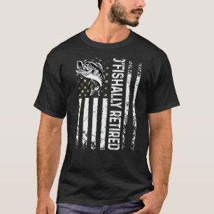 Mens O'fishally Retired Dad Coolest Fisherman Fath T-Shirt