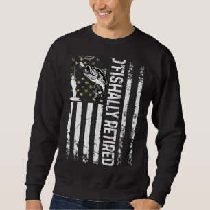Mens O'fishally Retired Dad Father's Day Coolest F Sweatshirt
